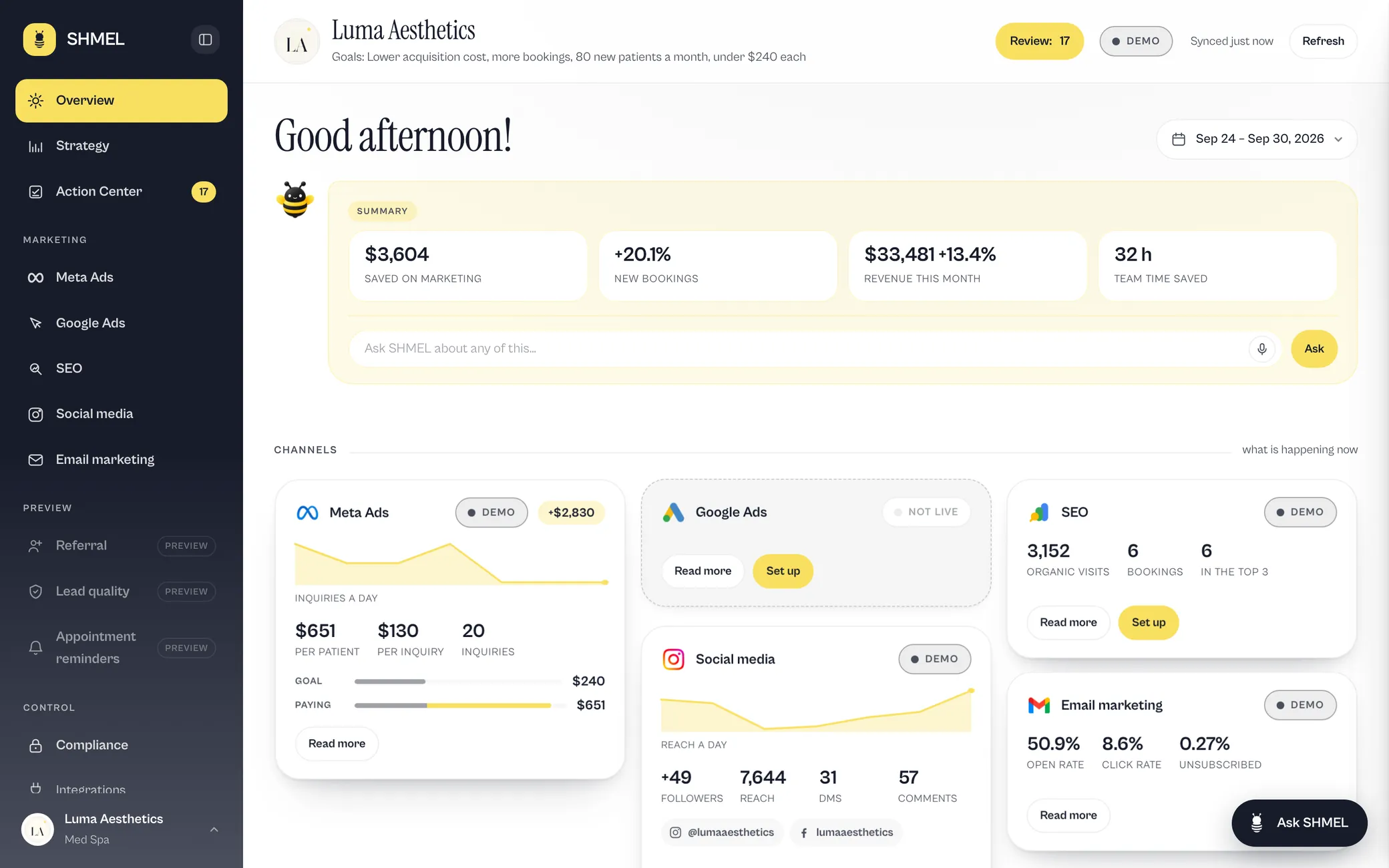 The Shmel platform: Overview